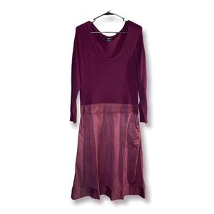 Burgandy Vertigo Dress